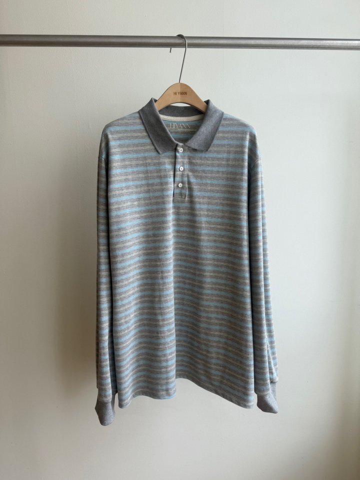 Hiyann - Korean Women Fashion - #momslook - PK Stripe Tee - 9