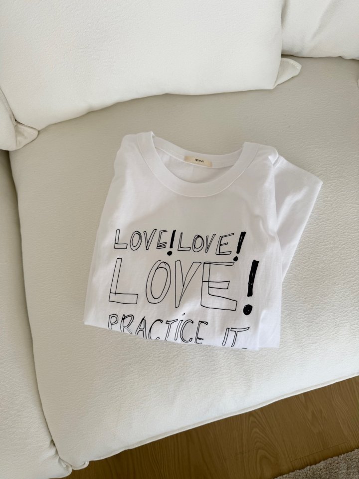 Hiyann - Korean Women Fashion - #womensfashion - Love Tee - 10