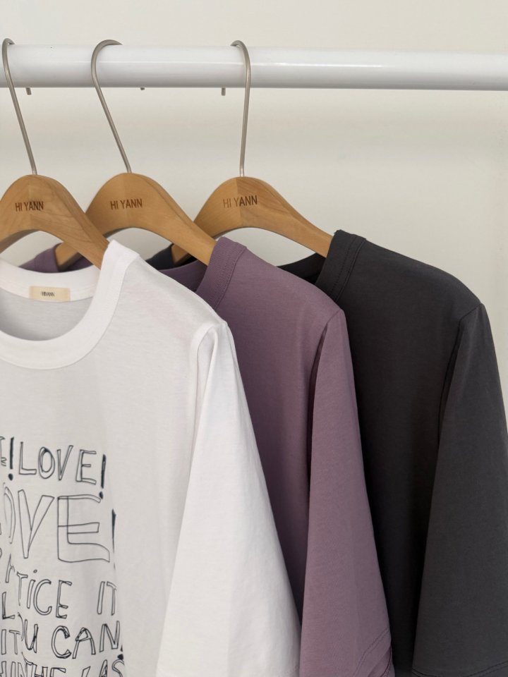Hiyann - Korean Women Fashion - #womensfashion - Love Tee - 2