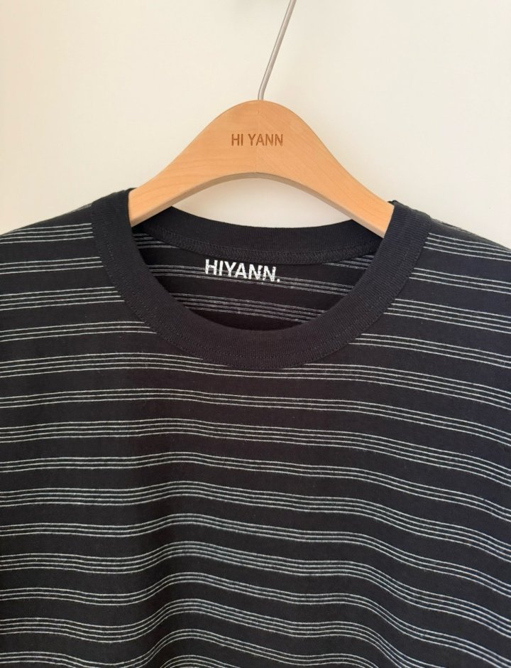 Hiyann - Korean Women Fashion - #womensfashion - Triple Stripe Tee - 6