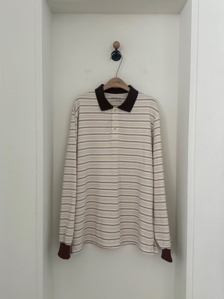 Hiyann - Korean Women Fashion - #womensfashion - PK Stripe Tee - 5
