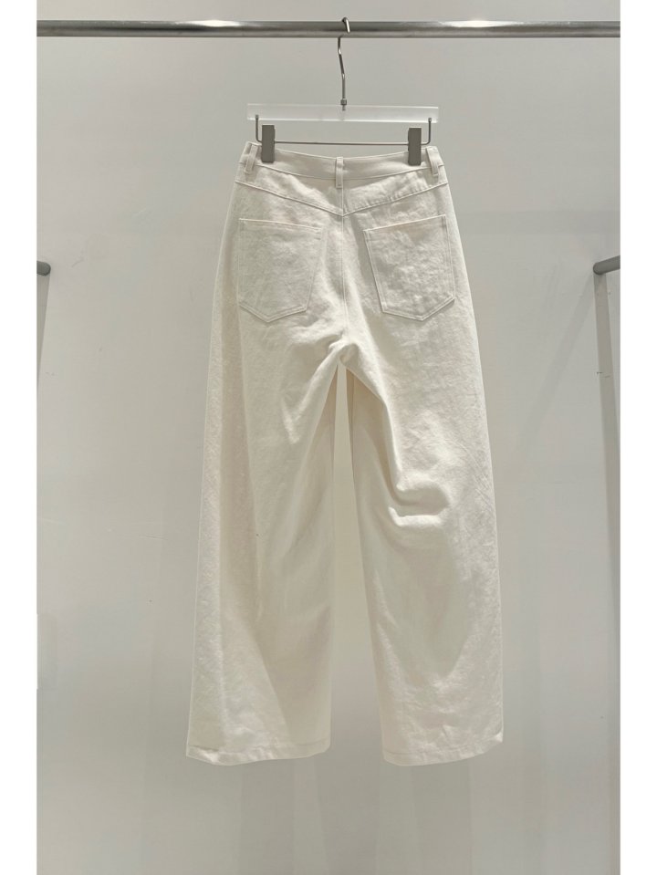Janie - Korean Women Fashion - #momslook - Slub Wide Pants - 6