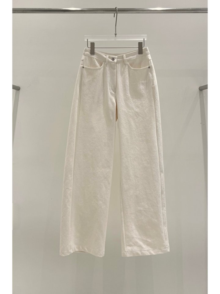 Janie - Korean Women Fashion - #romanticstyle - Slub Wide Pants - 2