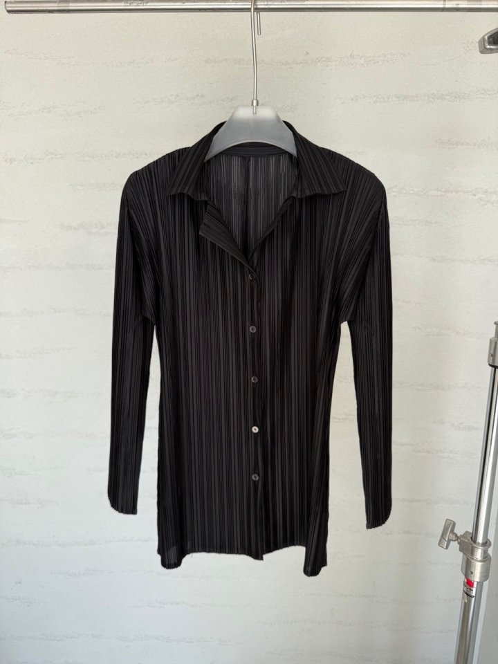 Janie - Korean Women Fashion - #shopsmall - Liiplests Pleated Button Cardigan - 8