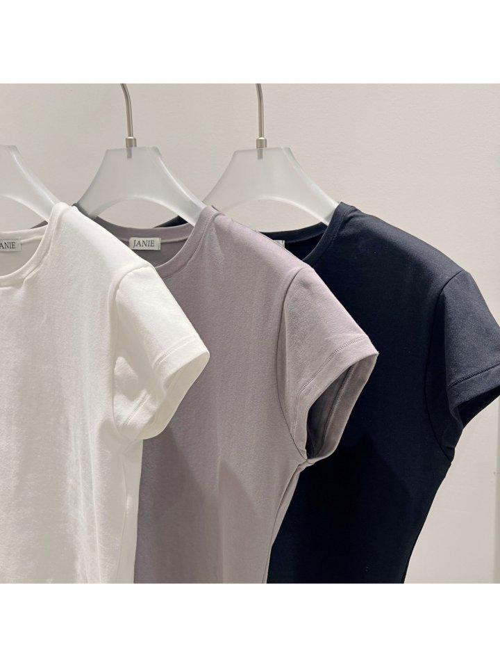 Janie - Korean Women Fashion - #womensfashion - Basic Spandex Tee