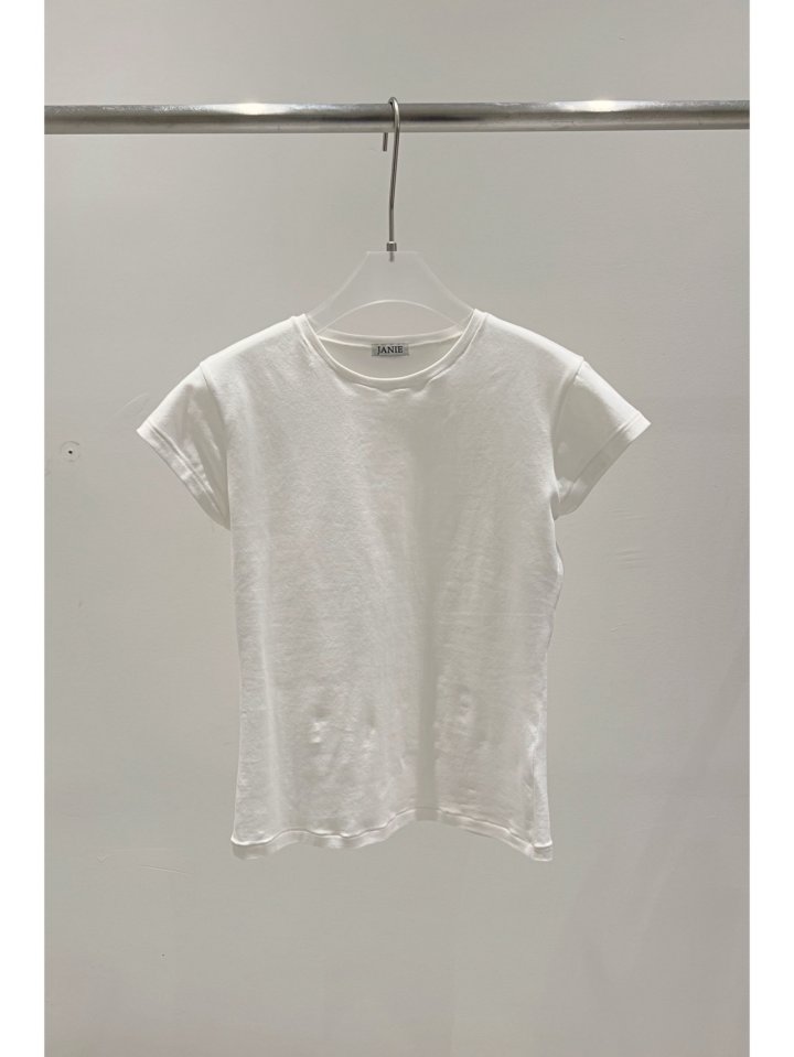Janie - Korean Women Fashion - #womensfashion - Basic Spandex Tee - 3