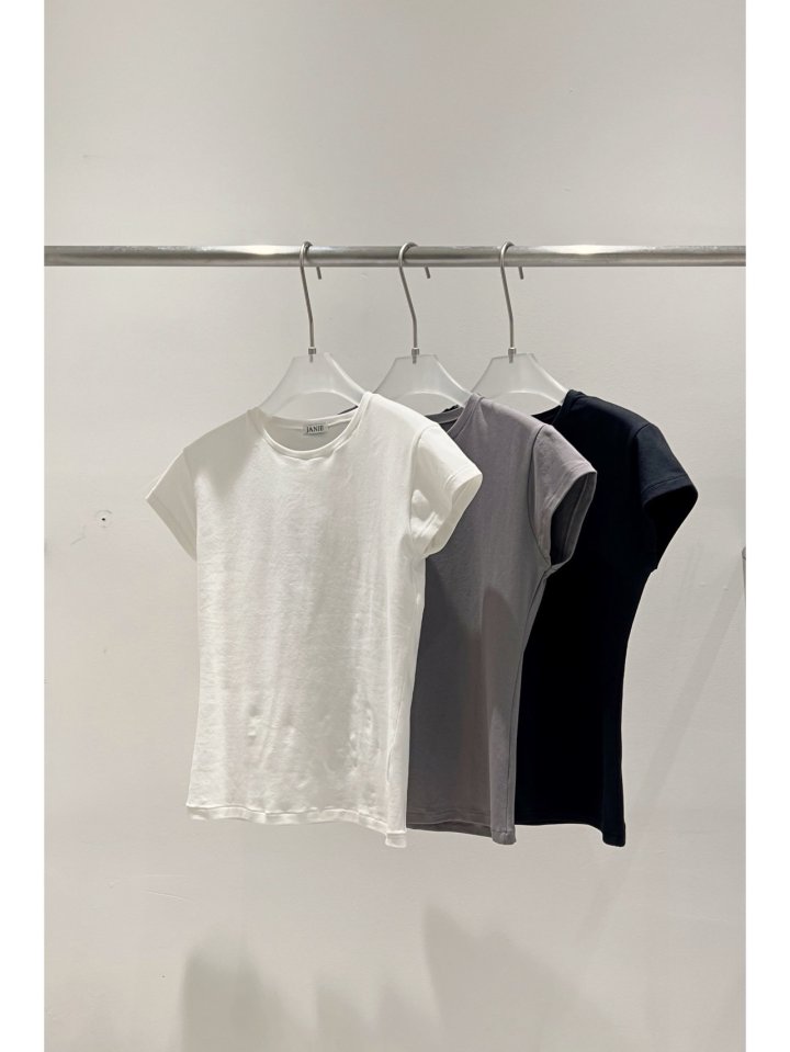 Janie - Korean Women Fashion - #womensfashion - Basic Spandex Tee - 7