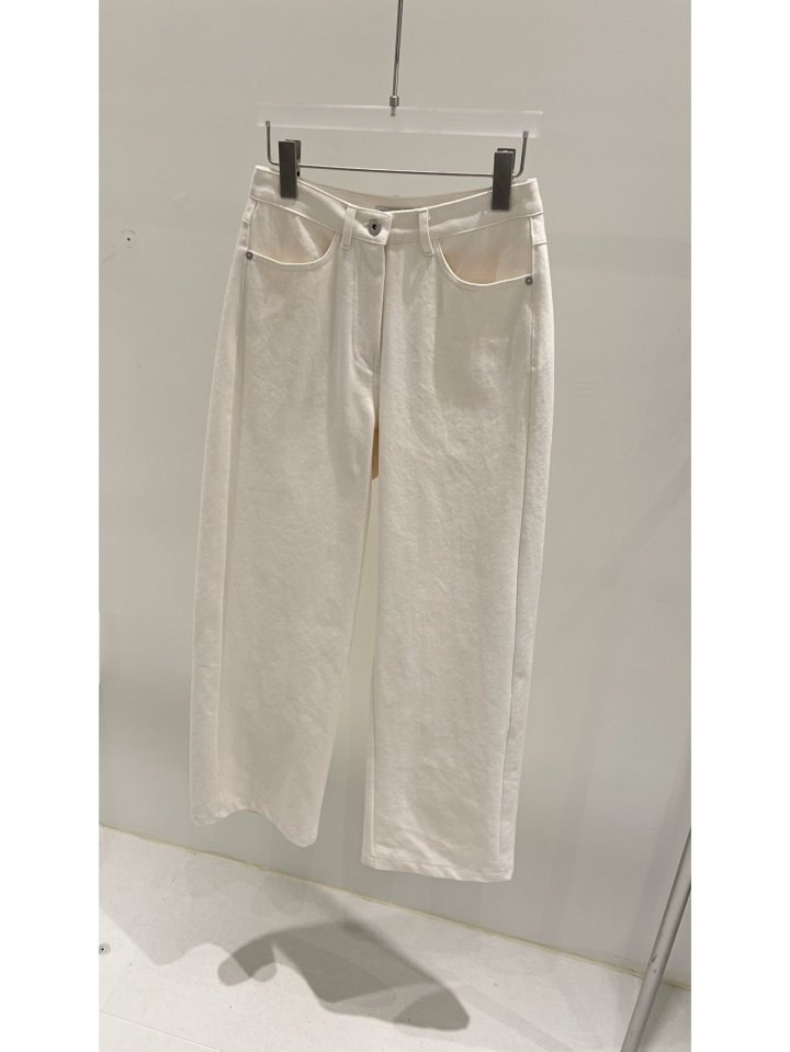 Janie - Korean Women Fashion - #womensfashion - Slub Wide Pants - 9