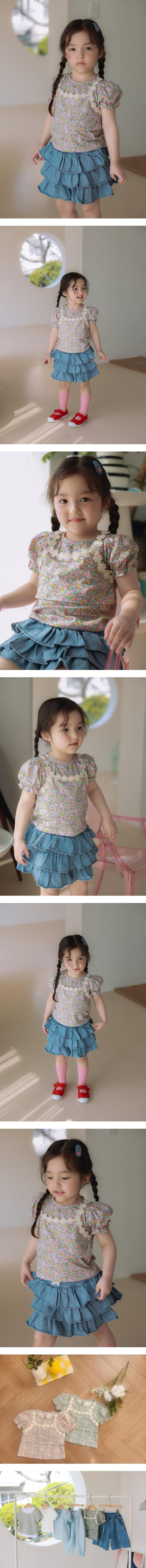 Jazz - Korean Children Fashion - #Kfashion4kids - Flower Lace Blouse