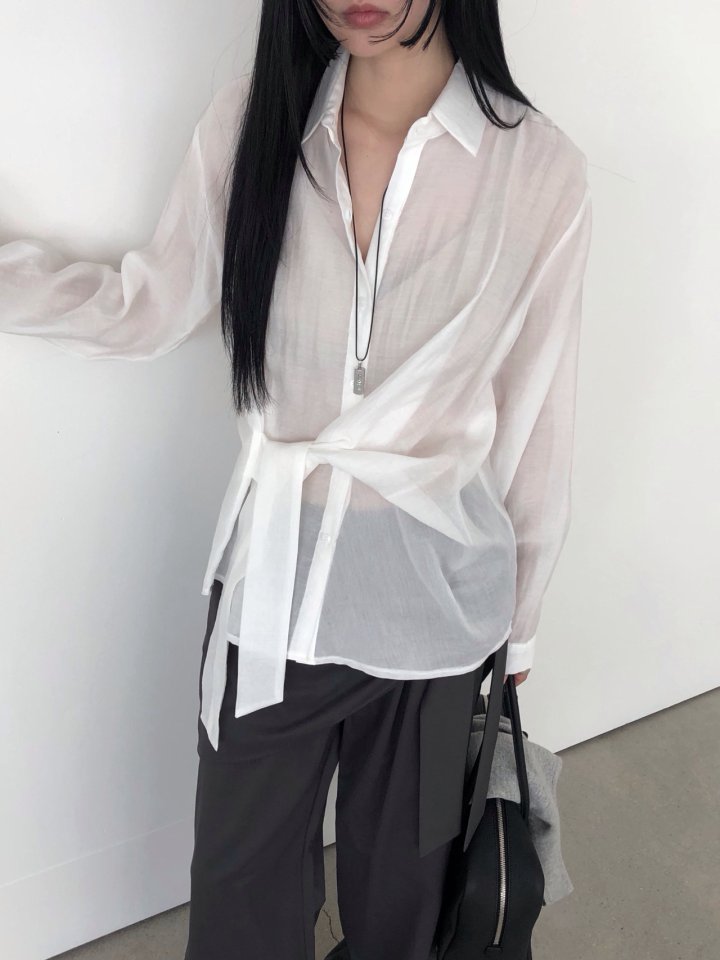 Jeiin - Korean Women Fashion - #womensfashion - Heather Shirt - 4