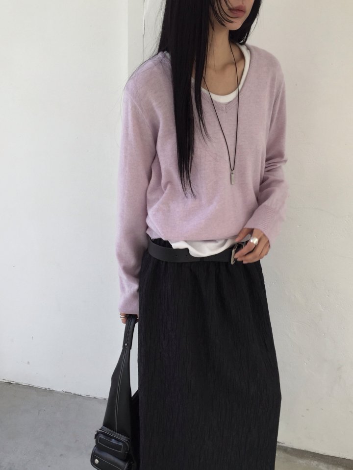 Jeiin - Korean Women Fashion - #momslook - Gram V Knit - 2