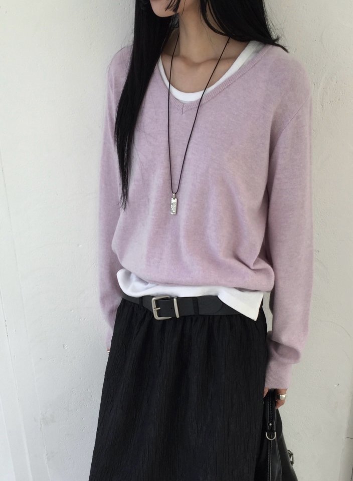 Jeiin - Korean Women Fashion - #womensfashion - Gram V Knit - 4