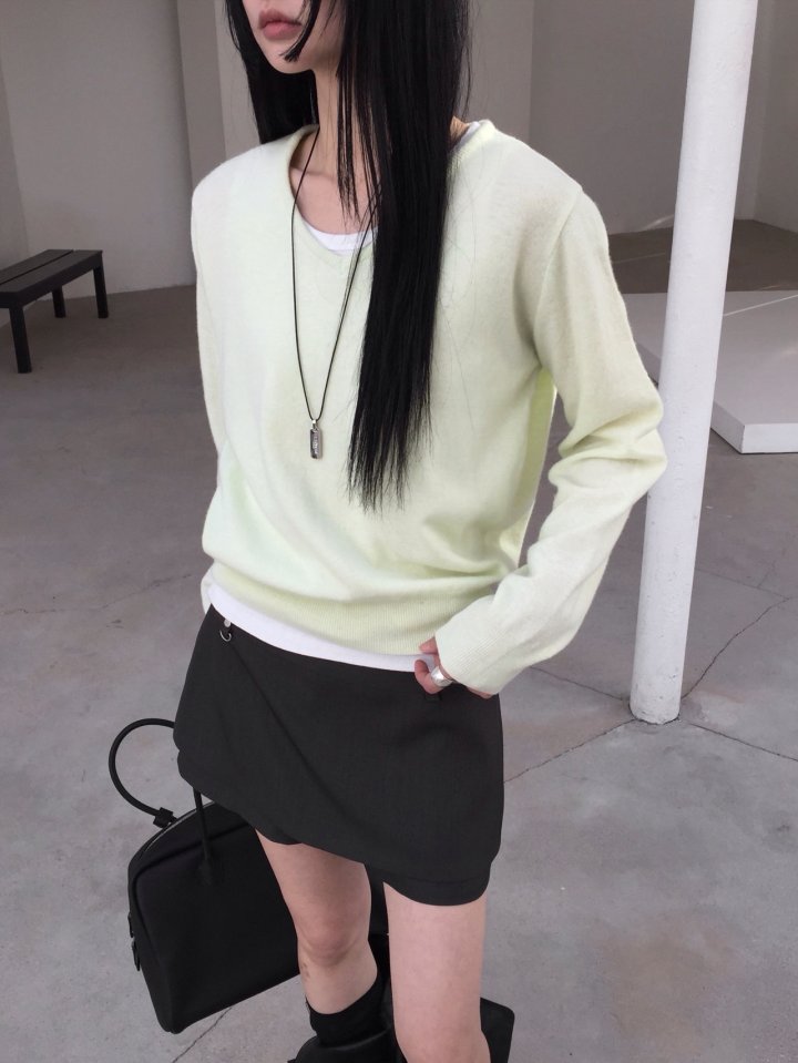 Jeiin - Korean Women Fashion - #momslook - Gram V Knit - 8