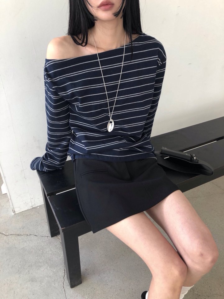 Jeiin - Korean Women Fashion - #momslook - Toy Stripe Long Sleeve Tee - 12