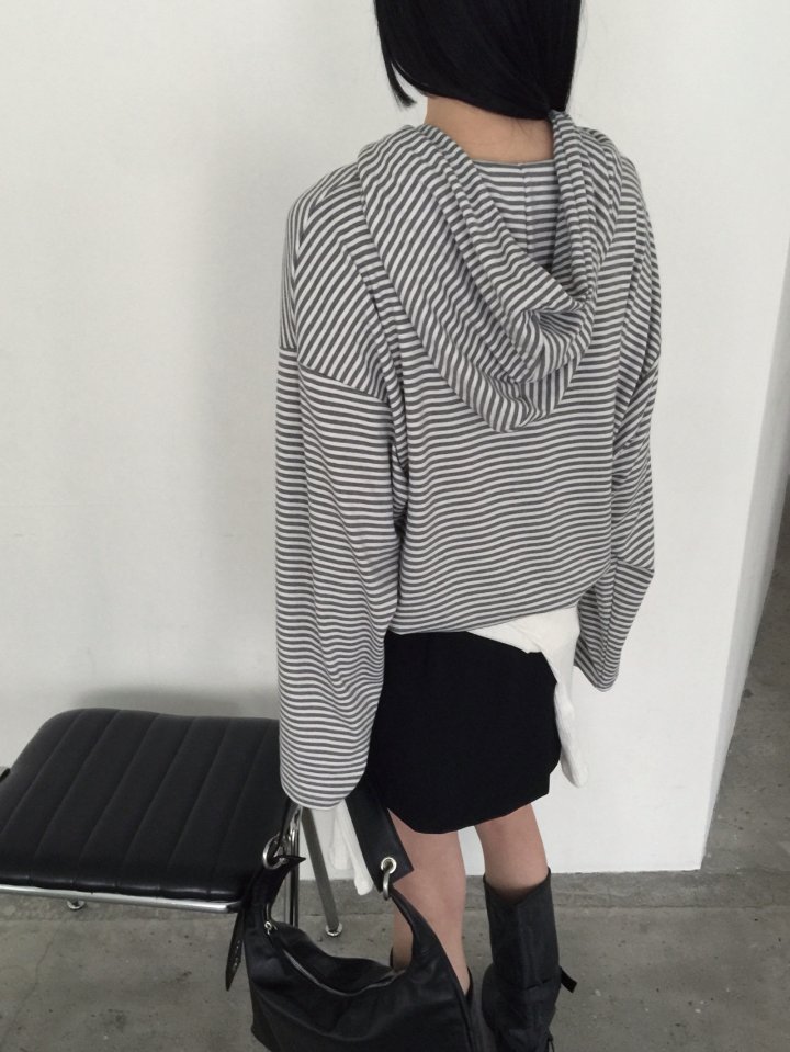 Jeiin - Korean Women Fashion - #momslook - Loose ST Hoodie - 8