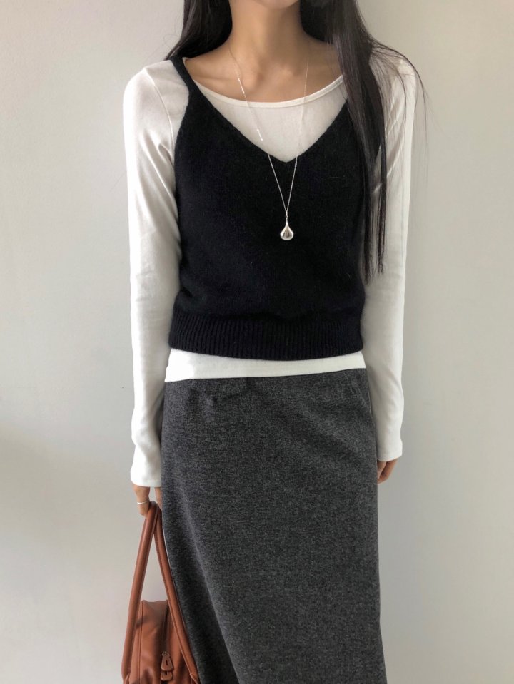 Jeiin - Korean Women Fashion - #shopsmall - Angora Vest - 3