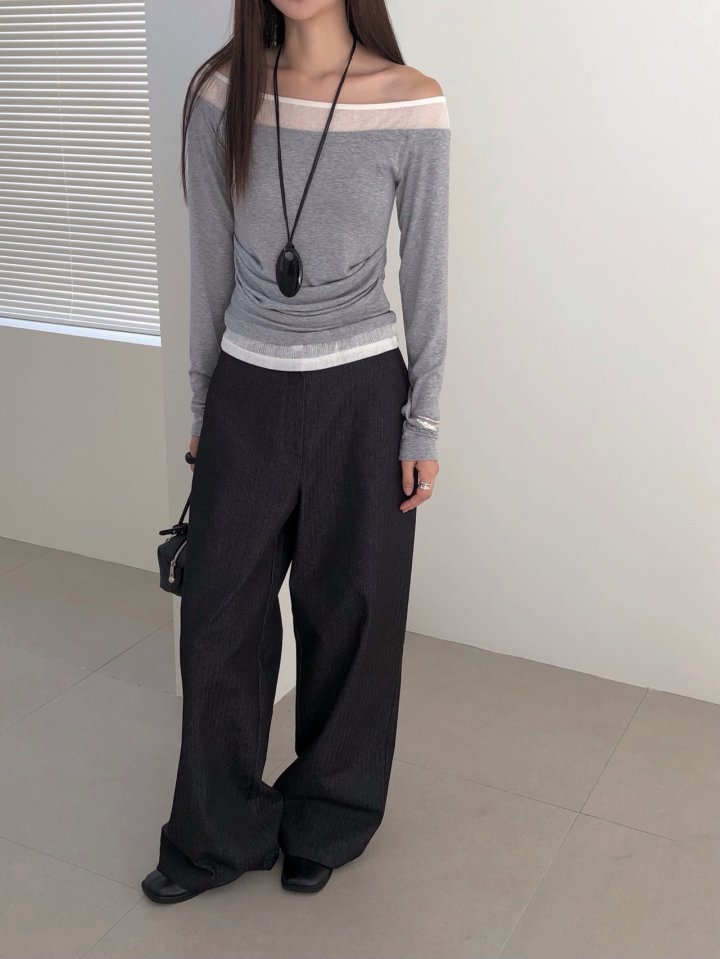 Jeiin - Korean Women Fashion - #thatsdarling - Two-Tone Long Sleeve Tee - 5