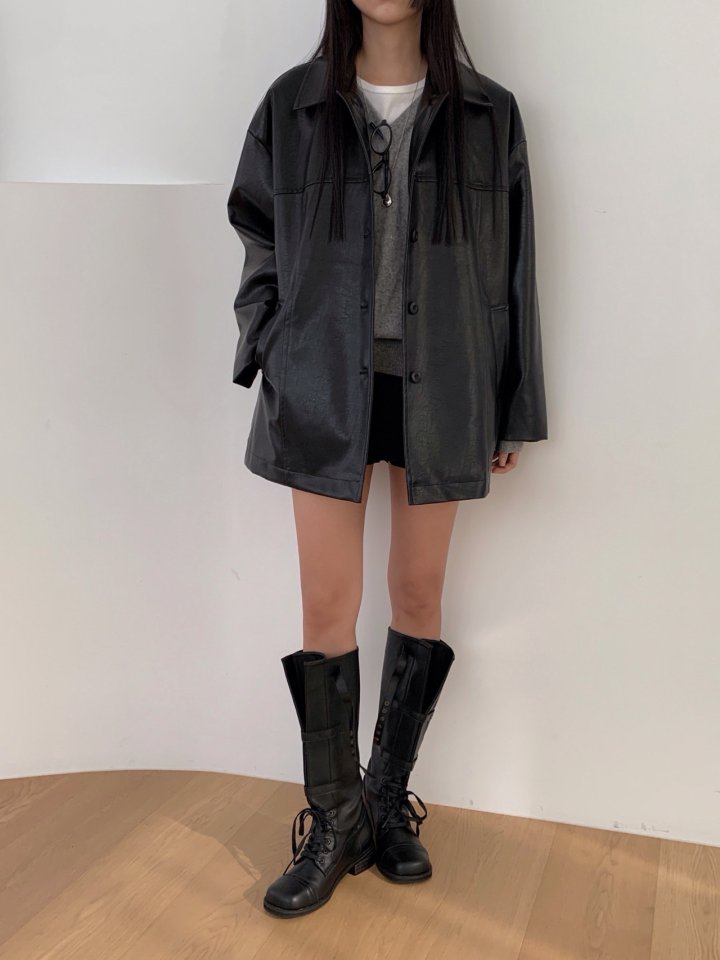 Jeiin - Korean Women Fashion - #thelittlethings - Mug Jacket - 12