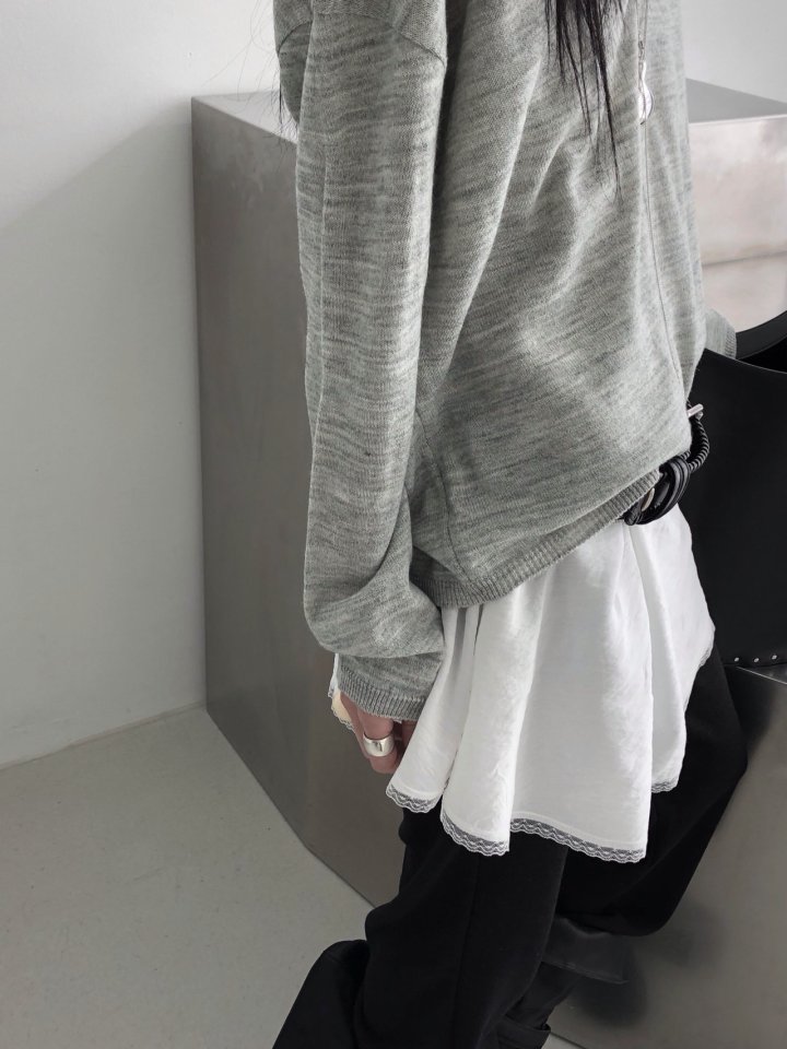Jeiin - Korean Women Fashion - #womensfashion - Deep V Knit - 7
