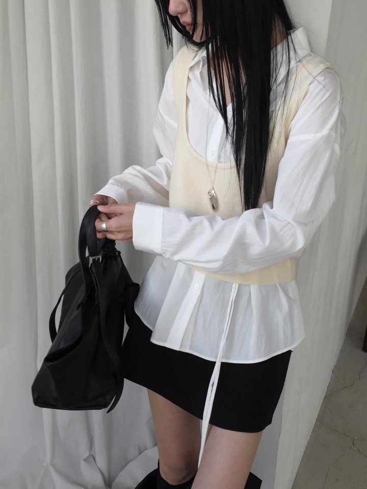Jeiin - Korean Women Fashion - #womensfashion - U-Neck Vest - 2