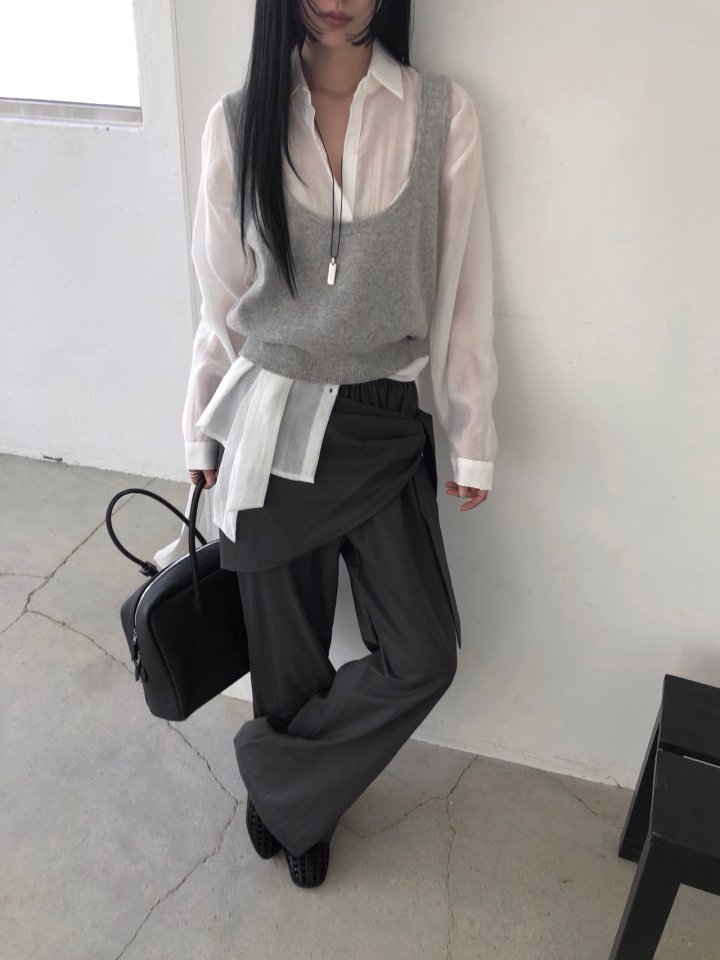 Jeiin - Korean Women Fashion - #womensfashion - U-Neck Vest - 8
