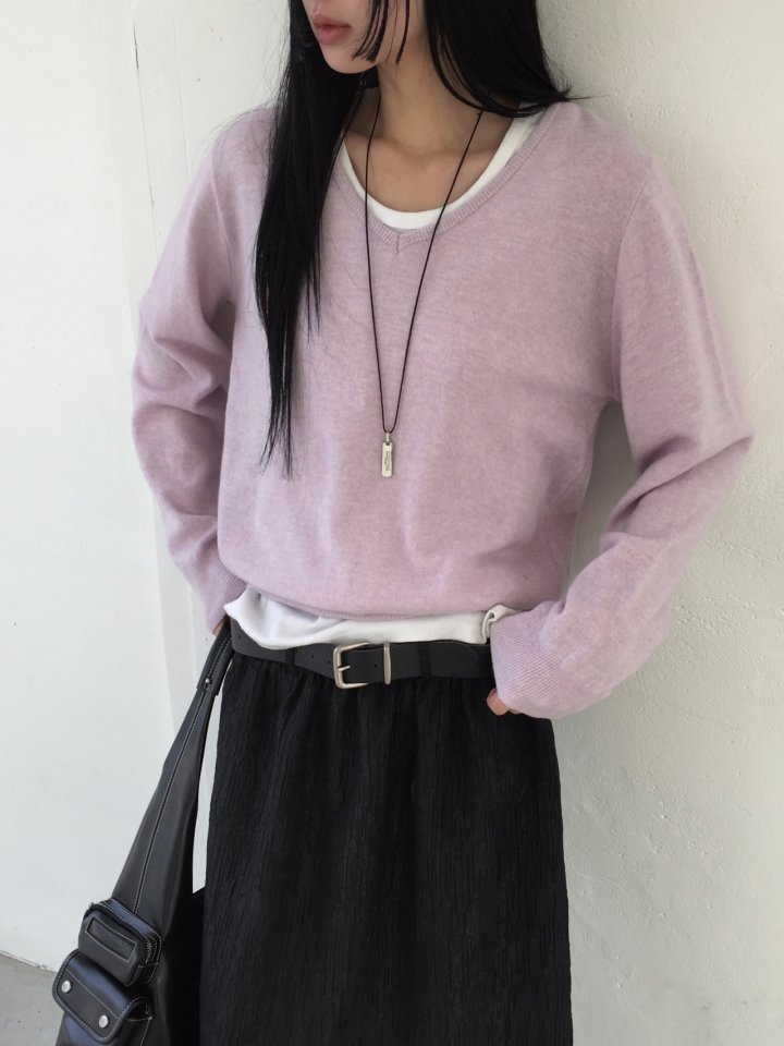Jeiin - Korean Women Fashion - #womensfashion - Gram V Knit - 5