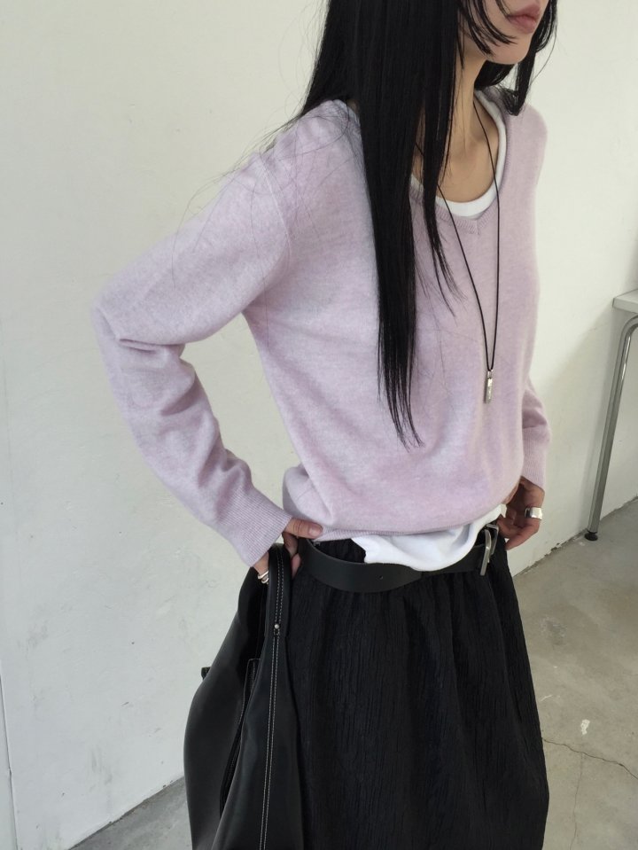 Jeiin - Korean Women Fashion - #womensfashion - Gram V Knit - 7