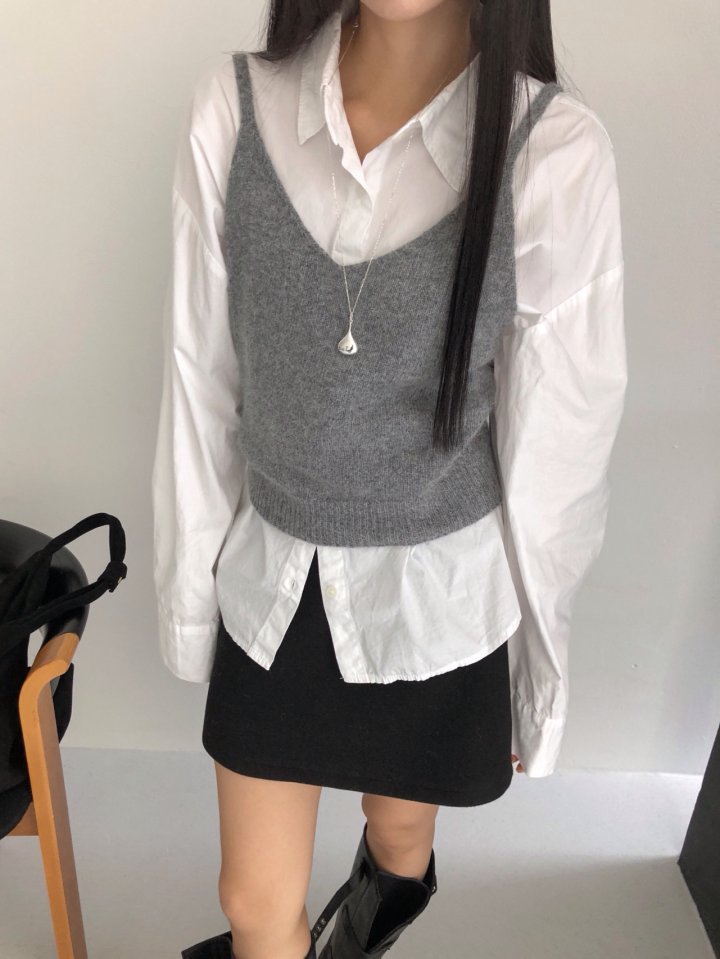 Jeiin - Korean Women Fashion - #womensfashion - Angora Vest - 11