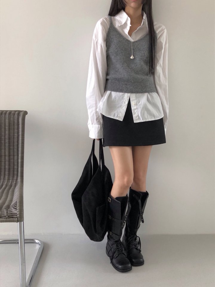 Jeiin - Korean Women Fashion - #womensfashion - Angora Vest - 7