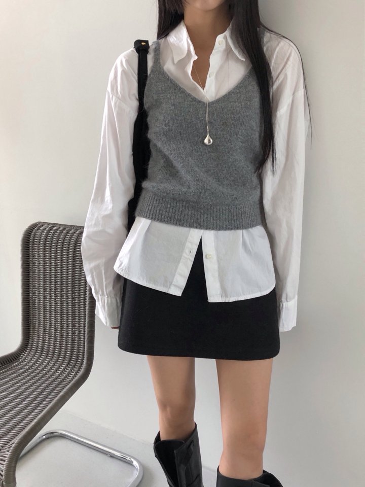 Jeiin - Korean Women Fashion - #womensfashion - Angora Vest - 9