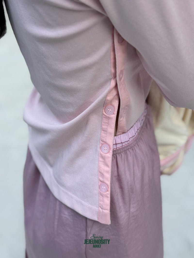 Jejeunosity - Korean Women Fashion - #momslook - Slim Button Tee - 7