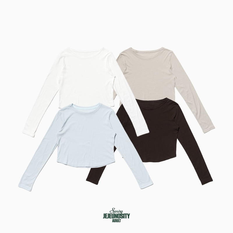 Jejeunosity - Korean Women Fashion - #shopsmall - Soft Crop Tee