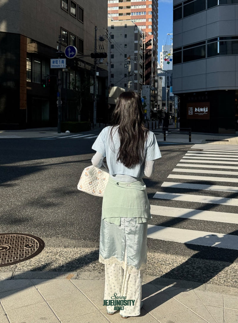 Jejeunosity - Korean Women Fashion - #thatsdarling - Soft Crop Tee - 2