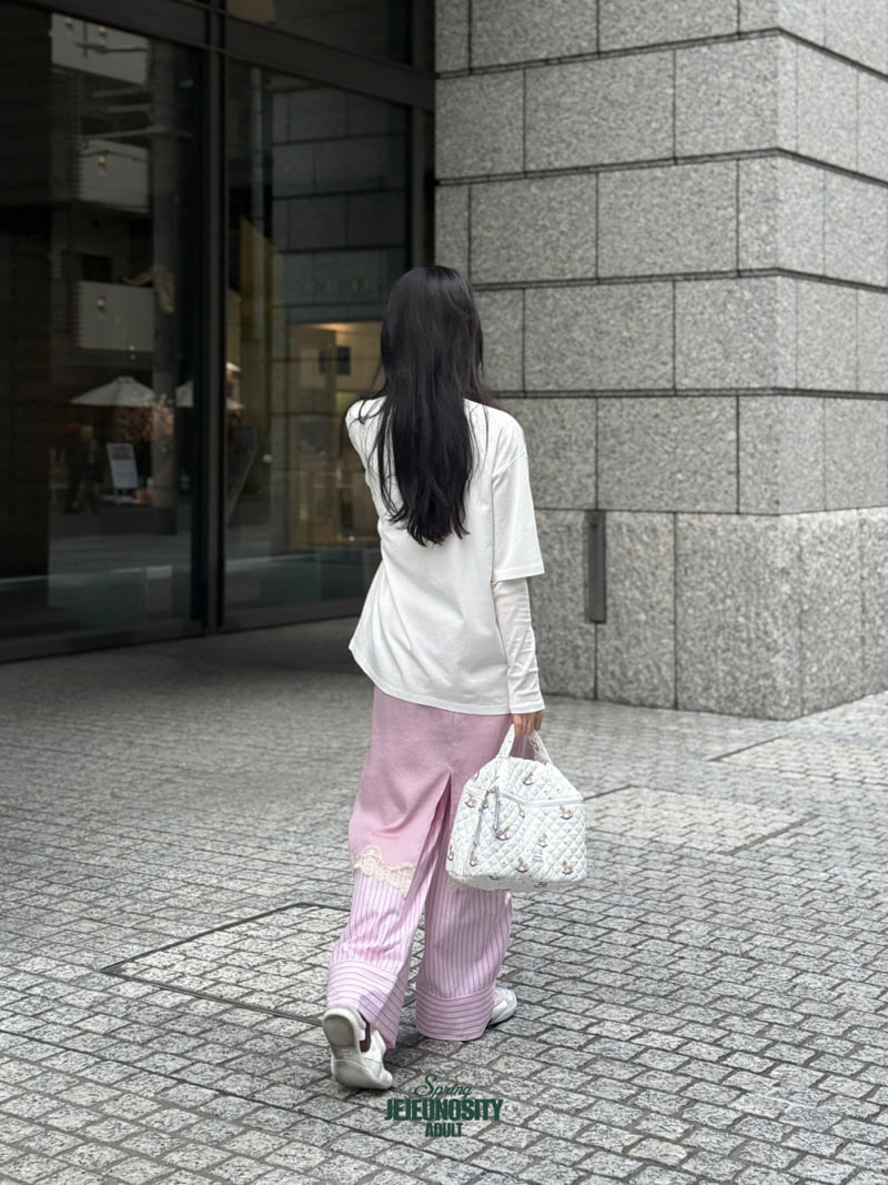 Jejeunosity - Korean Women Fashion - #vintagekidsstyle - Stella Line Pants - 7