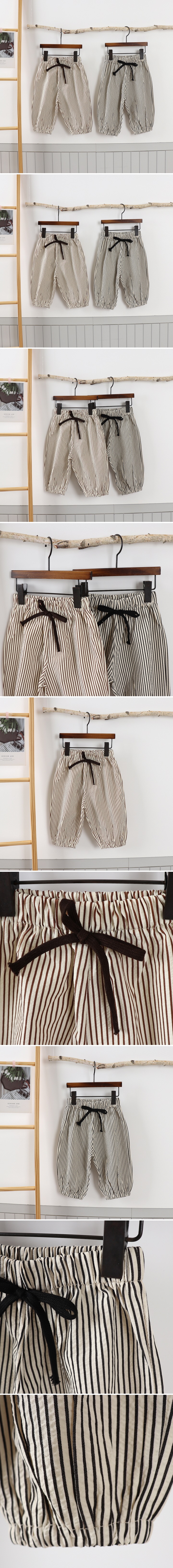 Jierang - Korean Children Fashion - #childofig - Striped Jogger Pants