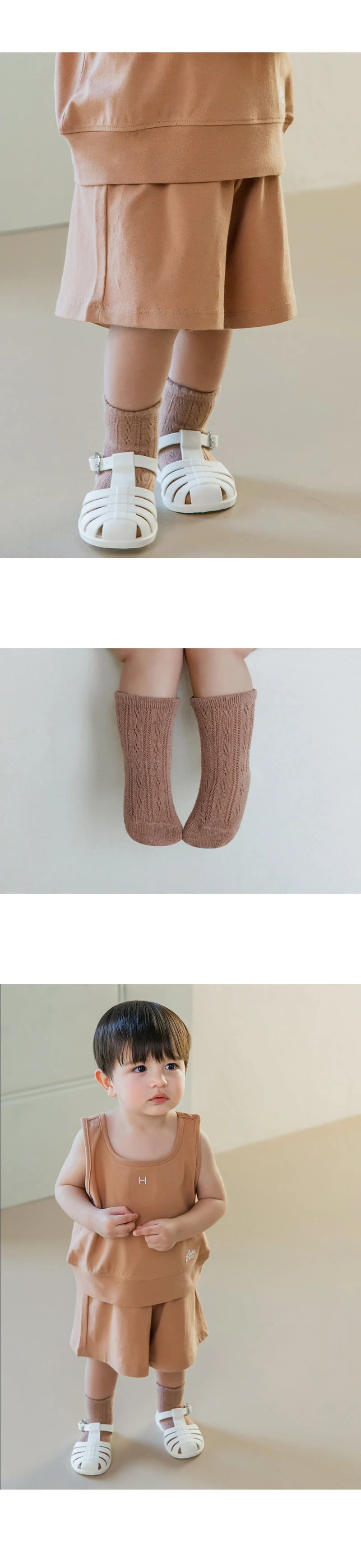 Kids Clara - Korean Baby Fashion - #onlinebabyshop - Cloud Summer Baby Socks (set of 5) - 4
