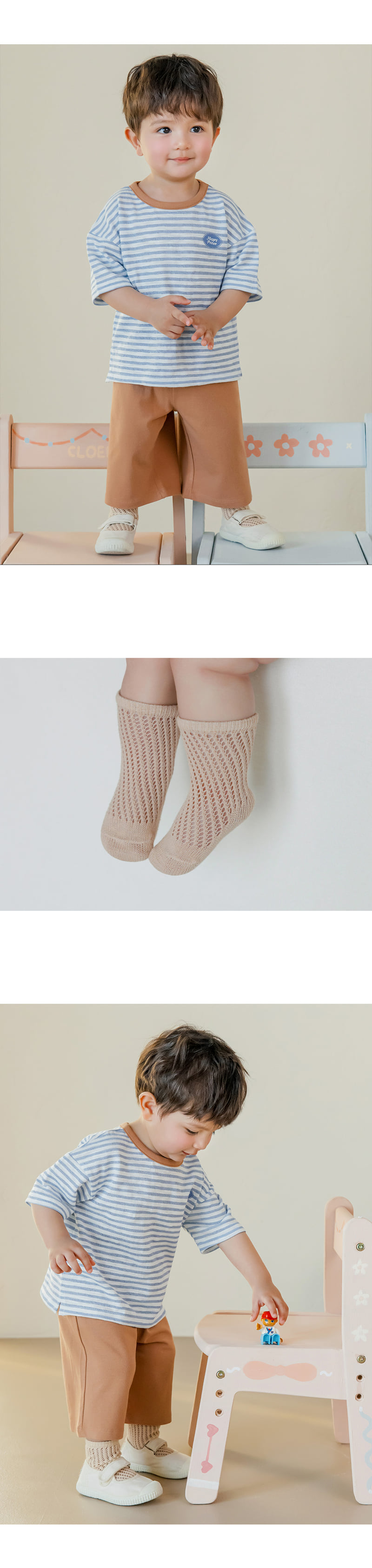 Kids Clara - Korean Baby Fashion - #babyboutique - Loop Summer Socks (set of 5) - 4