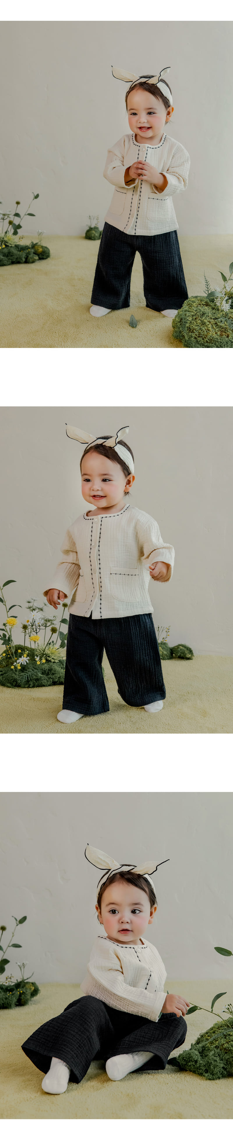 Kids Clara - Korean Baby Fashion - #babyboutiqueclothing - Mode Wide Baby Pants - 3