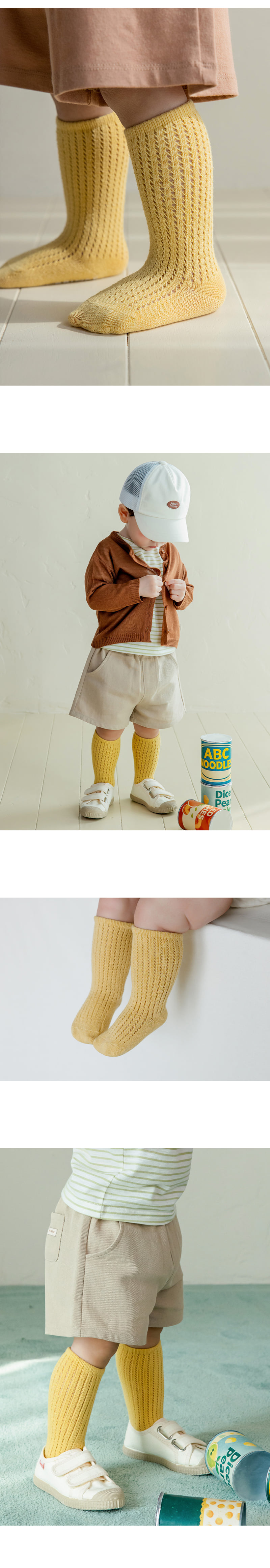 Kids Clara - Korean Baby Fashion - #babyboutiqueclothing - Sand Summer Knee Socks (set of 5) - 2