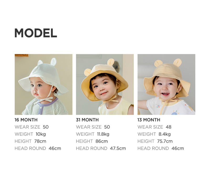 Kids Clara - Korean Baby Fashion - #babyclothing - Babyboo Baby Sun Hat - 11
