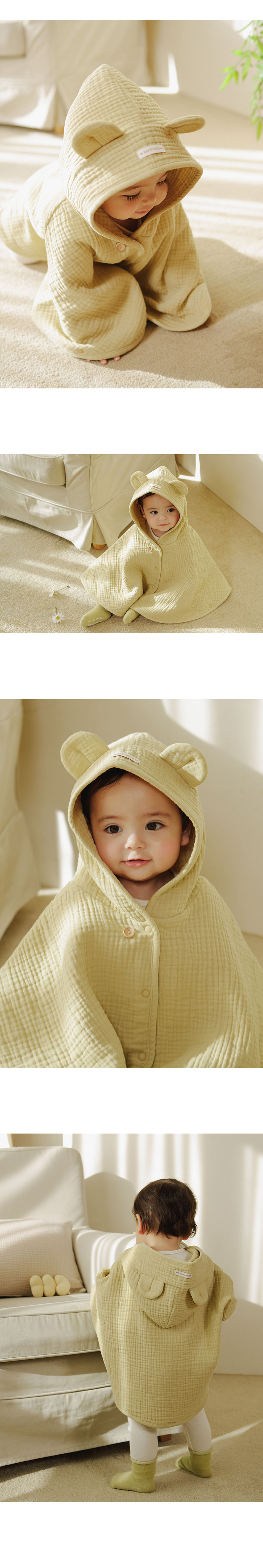 Kids Clara - Korean Baby Fashion - #babyfashion - Happy Bebe Yoru Cape - 6