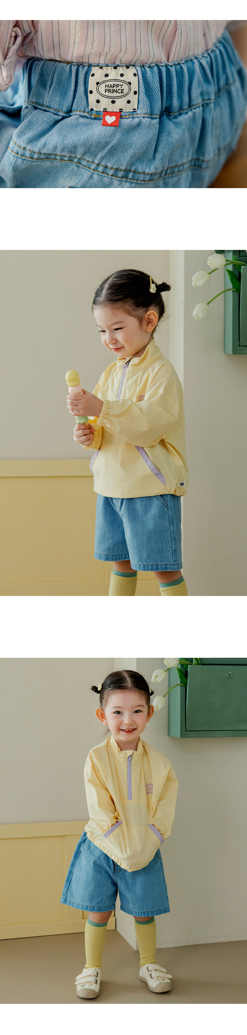 Kids Clara - Korean Baby Fashion - #babyfever - Vito Wide Denim Shorts - 3