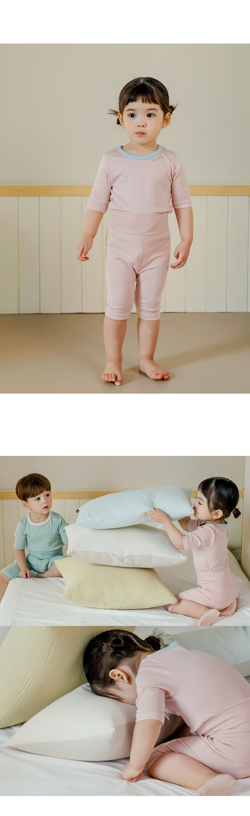 Kids Clara - Korean Baby Fashion - #babygirlfashion - Smile Comfy Belly Baby Easywear - 7