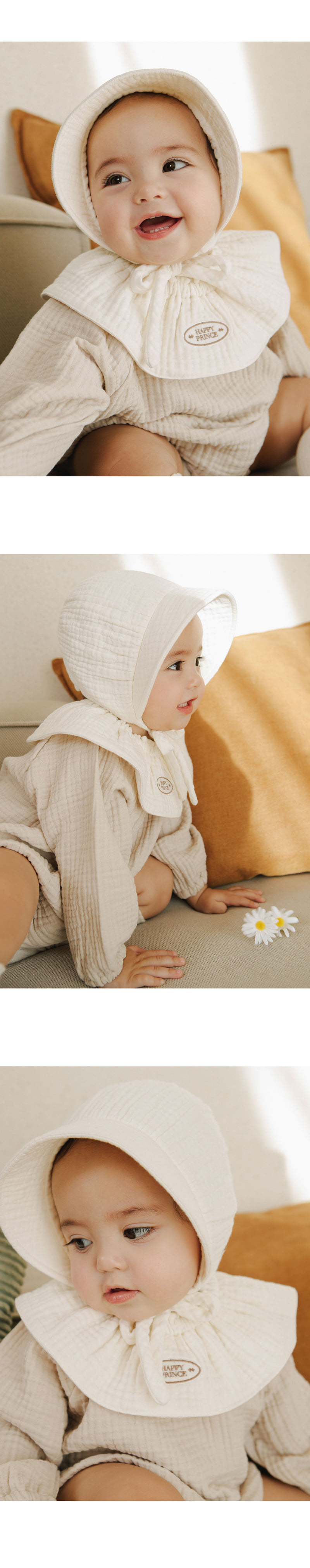 Kids Clara - Korean Baby Fashion - #babylifestyle - Loving Yoru Rolling Bib (set of 5) - 3