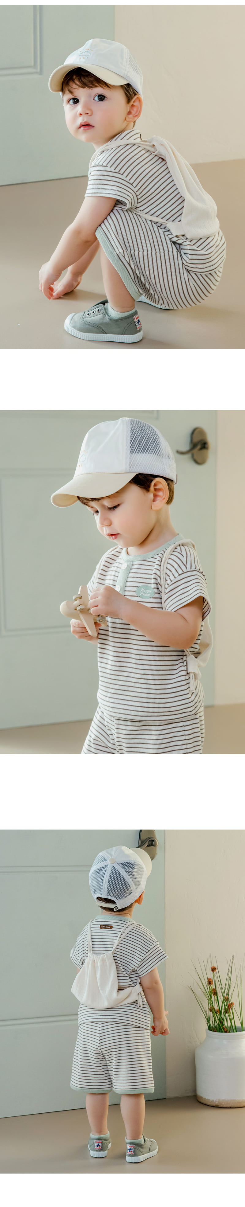 Kids Clara - Korean Baby Fashion - #babylifestyle - Maeve Summer Baby Ball Cap - 2