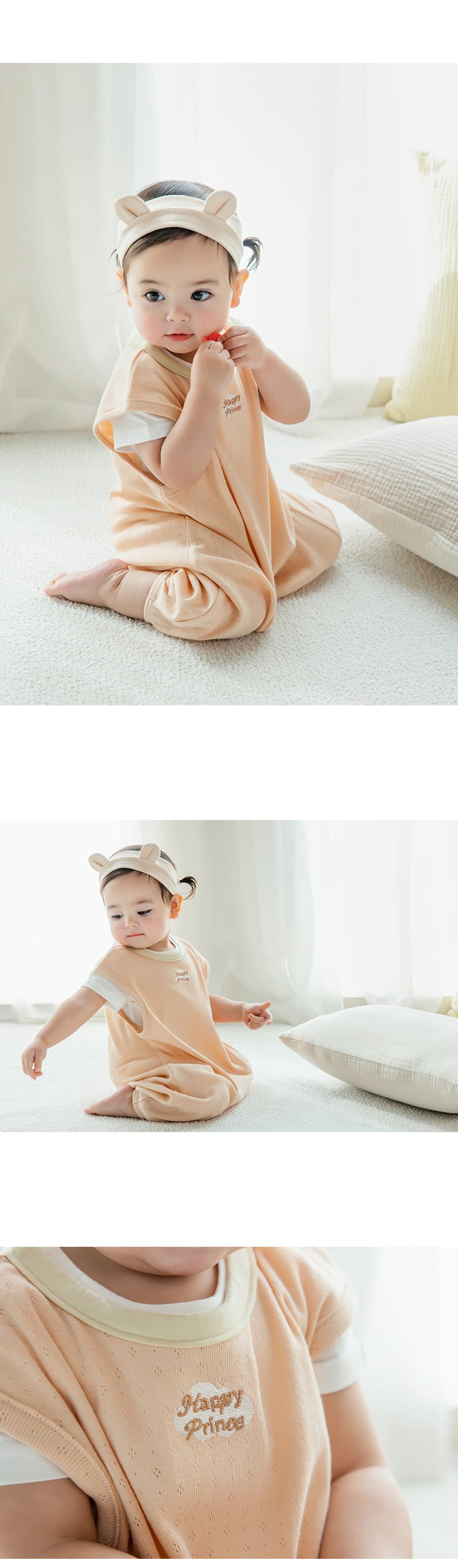 Kids Clara - Korean Baby Fashion - #babygirlfashion - Lef Baby Sleeping Vest - 4