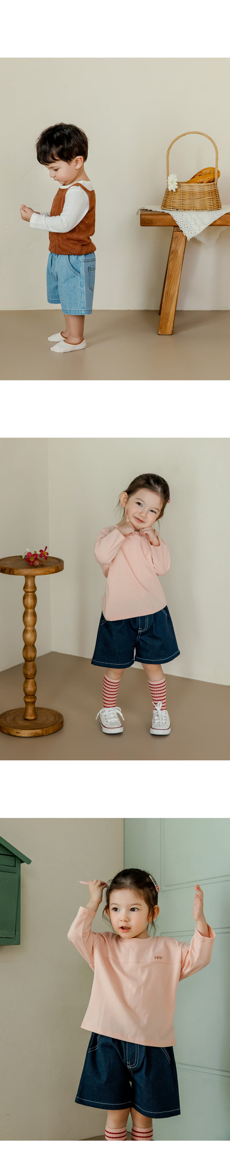 Kids Clara - Korean Baby Fashion - #babyoninstagram - Vito Wide Denim Shorts - 6