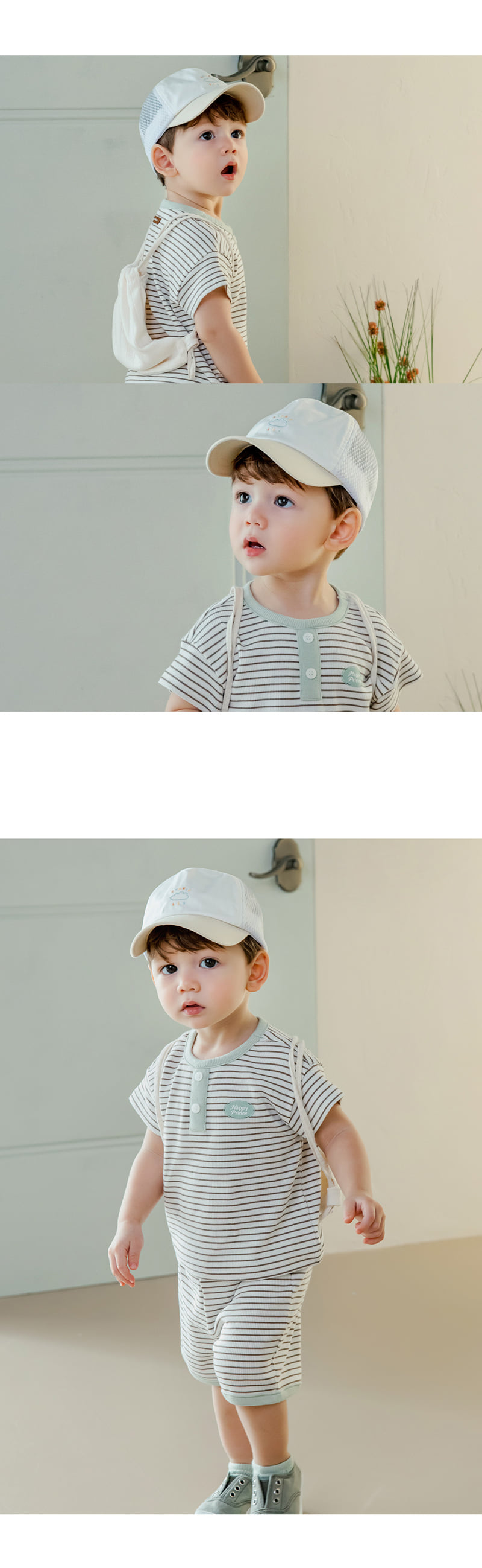 Kids Clara - Korean Baby Fashion - #babyoninstagram - Maeve Summer Baby Ball Cap - 3