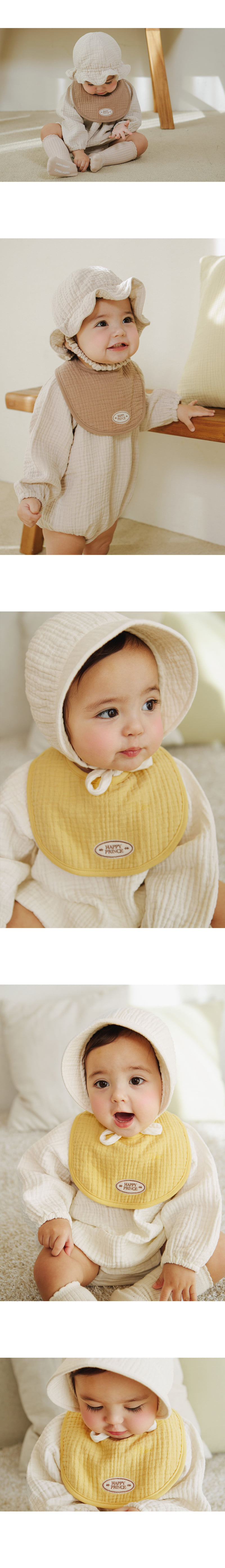 Kids Clara - Korean Baby Fashion - #babyootd - Loving Yoru Baby Bib 3-Piece Set (Shopping Bag Included) - 7