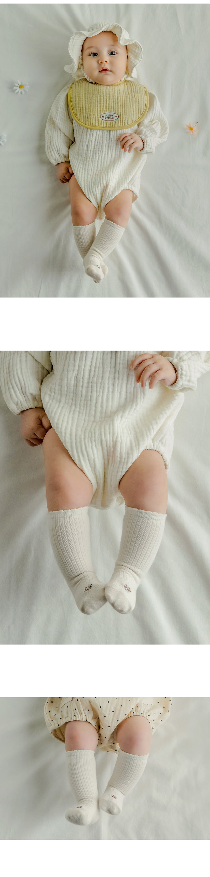 Kids Clara - Korean Baby Fashion - #babyootd - Loving Newborn Knee-High Socks (set of 5) - 2